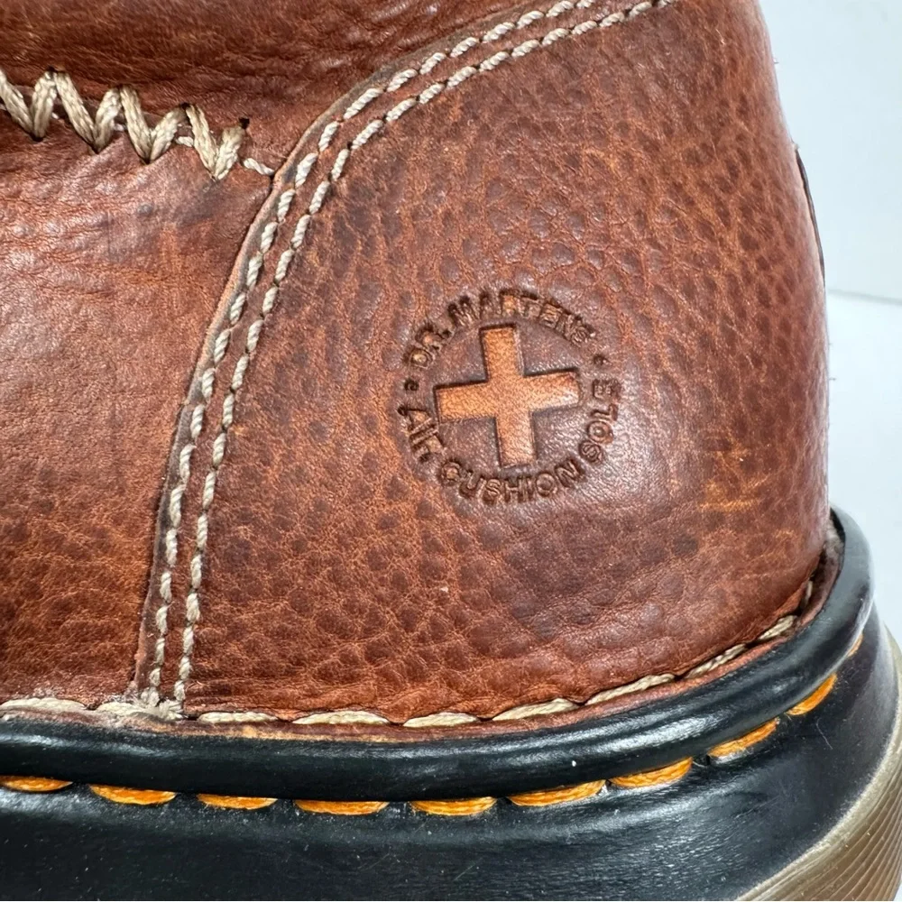 Dr. Martens 12083 Brown Pebbled Leather Chukka Lace Up Boots Men Size 14